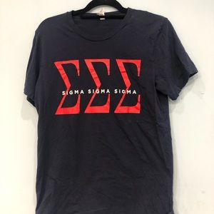 TRI SIGMA letters tee